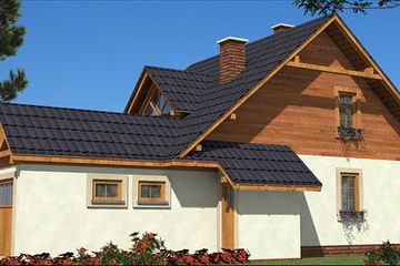  Projekt domu A-101 Dom szkieletowy (BBD1162) - projekt domu parterowego z poddaszem - Zdjęcie 3