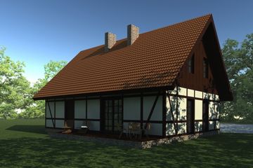  Projekt domu AH 065 (GDC1024) - projekt domu parterowego z poddaszem - Zdjęcie 2