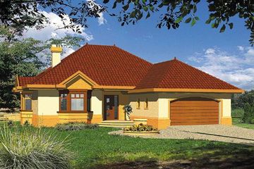  Projekt domu Arjuna (WRH1173) - projekt domu parterowego - Zdjęcie 1