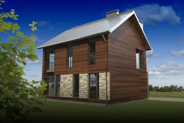  Projekt domu PS-TEC-60-25 (SLR1080) - projekt domu z pełnym piętrem - Zdjęcie 2