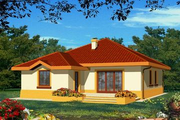  Projekt domu Blanka P (WRH1176) - projekt domu parterowego - Zdjęcie 1