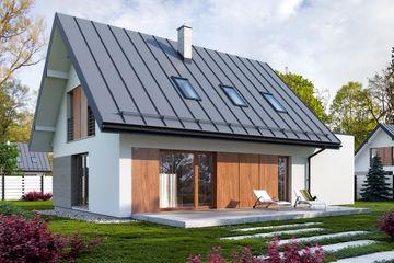  Projekt domu Nemo 2 (BSE1067) - projekt domu parterowego z poddaszem - Zdjęcie 2