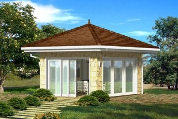  Projekt altany Altanka I (WRH1198) - projekt altany parterowego - Zdjęcie 1