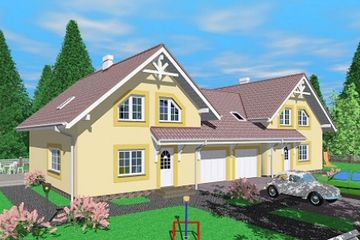  Projekt domu Dro (SLB1236) - projekt domu parterowego z poddaszem - Zdjęcie 2
