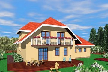  Projekt domu Mal (SLB1247) - projekt domu parterowego z poddaszem - Zdjęcie 2