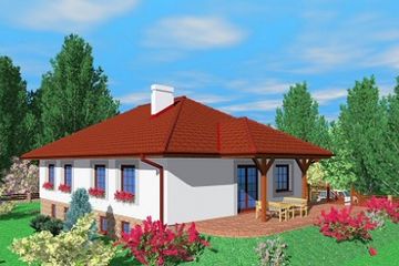  Projekt domu Gab (SLB1265) - projekt domu parterowego - Zdjęcie 2