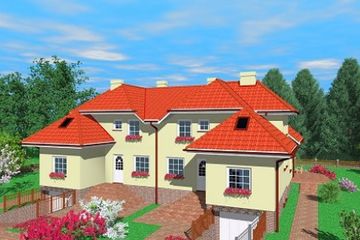  Projekt domu Kws (SLB1268) - projekt domu parterowego z poddaszem - Zdjęcie 1