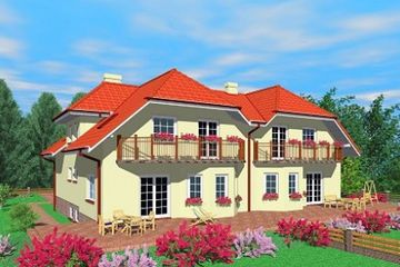  Projekt domu Kws (SLB1268) - projekt domu parterowego z poddaszem - Zdjęcie 2