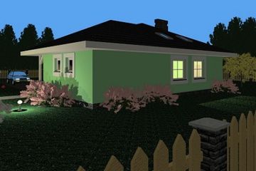  Projekt domu Szl (SLB1300) - projekt domu parterowego - Zdjęcie 2