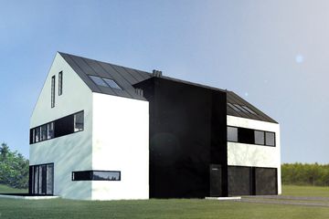  Projekt domu B-80 (PZB1023) - projekt domu z pełnym piętrem i poddaszem - Zdjęcie 2