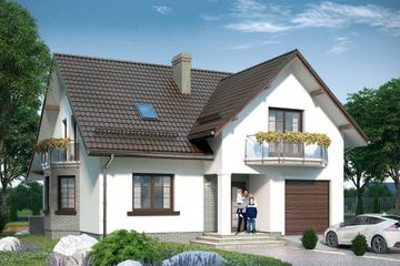  Projekt domu APS 188 NEW (LUA1322) - projekt domu parterowego z poddaszem - Zdjęcie 1