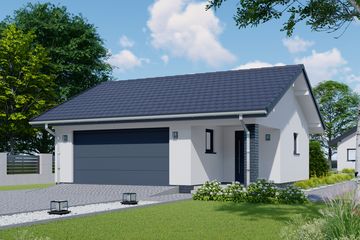  Projekt garażu APG 23 (LUA1353) - projekt garażu parterowego - Zdjęcie 1