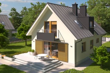  Projekt domu Eliot G1 (WRC2280) - projekt domu parterowego z poddaszem - Zdjęcie 3