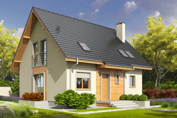  Projekt domu Adriana III (wersja A) (WRC2086) - projekt domu parterowego z poddaszem - Zdjęcie 3