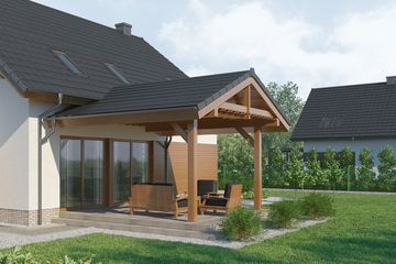  Projekt domu Bernard (WRW1233) - projekt domu parterowego z poddaszem - Zdjęcie 3