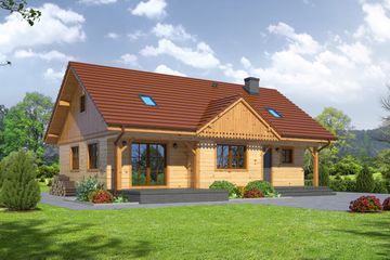  Projekt domu Bolesławice 5 dws (KRP1704) - projekt domu parterowego - Zdjęcie 1