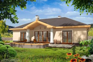  Projekt domu Lena 2A (WRD2339) - projekt domu parterowego - Zdjęcie 2