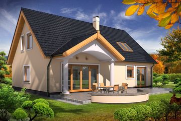  Projekt domu Sidney 2B garaż (WRD2343) - projekt domu parterowego z poddaszem - Zdjęcie 3