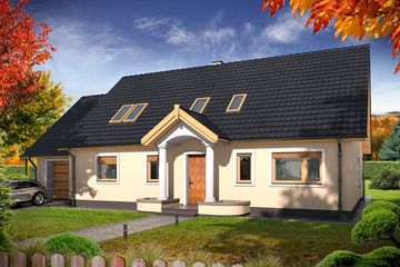  Projekt domu Sidney 2B garaż (WRD2343) - projekt domu parterowego z poddaszem - Zdjęcie 2