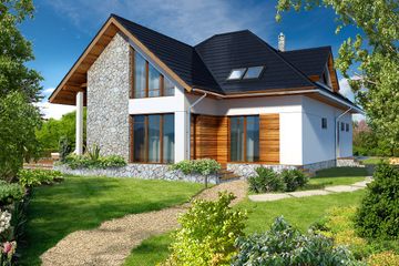  Projekt domu Avalon III DCP206b (WOB1150) - projekt domu parterowego z poddaszem - Zdjęcie 3