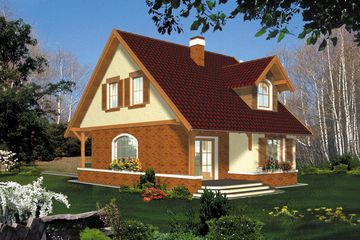  Projekt domu Azymut (WRH1084) - projekt domu parterowego z poddaszem - Zdjęcie 5