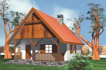  Projekt domu BR 135 (KRG1110) - projekt domu parterowego - Zdjęcie 1