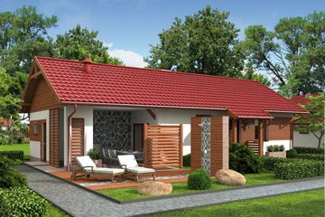  Projekt domu Riwiera (SLN2228) - projekt domu parterowego - Zdjęcie 3