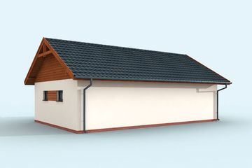  Projekt budynku gospodarczego G321 budynek gospodarczy (SLN2209) - projekt budynku parterowego - Zdjęcie 4