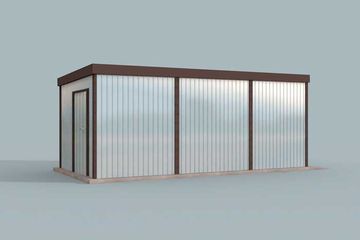  Projekt garażu GB37 projekt garażu blaszanego jednostanowiskowego (SLN2159) - projekt garażu parterowego - Zdjęcie 4