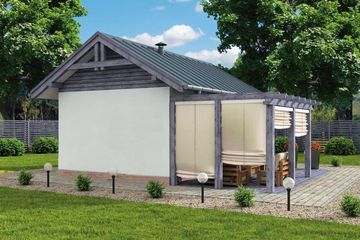  Projekt domu letniskowego Melilla dom letniskowy (SLN2180) - projekt domu letniskowego parterowego - Zdjęcie 3