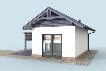  Projekt domu letniskowego Melilla dom letniskowy (SLN2180) - projekt domu letniskowego parterowego - Zdjęcie 4