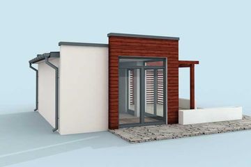  Projekt domu letniskowego Palmas dom letniskowy (SLN2179) - projekt domu letniskowego parterowego - Zdjęcie 3