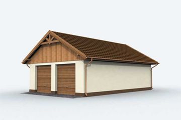  Projekt garażu G130 garaż trzystanowiskowy (SLN1227) - projekt garażu parterowego - Zdjęcie 3