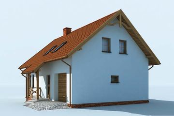  Projekt domu Trypolis (SLN1331) - projekt domu parterowego z poddaszem - Zdjęcie 4