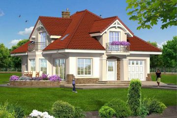  Projekt domu pod słońcem 2 (KRS1004) - projekt domu parterowego z poddaszem - Zdjęcie 1