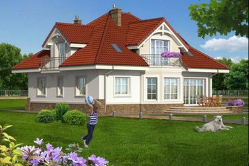  Projekt domu pod słońcem 2 (KRS1004) - projekt domu parterowego z poddaszem - Zdjęcie 2