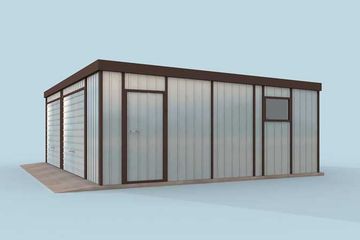  Projekt budynku gospodarczego GB21 projekt budynku gospodarczego (SLN2125) - projekt budynku parterowego - Zdjęcie 3