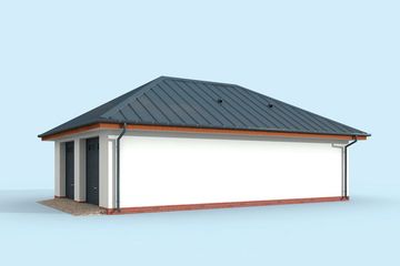  Projekt budynku gospodarczego G320 budynek gospodarczy (SLN2128) - projekt budynku parterowego - Zdjęcie 4