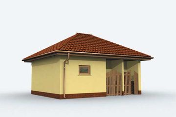  Projekt budynku gospodarczego G151 budynek gospodarczy (SLN1214) - projekt budynku parterowego - Zdjęcie 4