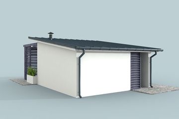  Projekt kuchni letniej KL2 Kuchnia letnia / Bud. gospodarczy (SLN2147) - projekt kuchni parterowego - Zdjęcie 4