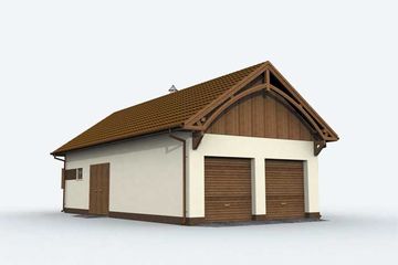  Projekt stajni S15 stajnia dla koni - 2 boksy (SLN1093) - projekt stajni parterowego - Zdjęcie 4