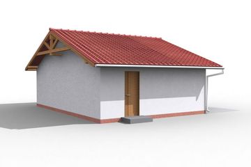  Projekt garażu G5 garaż trzystanowiskowy (SLN1106) - projekt garażu parterowego - Zdjęcie 3