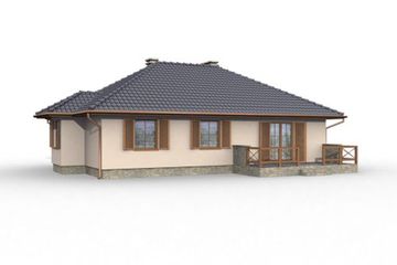  Projekt domu Eldorado (SLN1002) - projekt domu parterowego - Zdjęcie 3