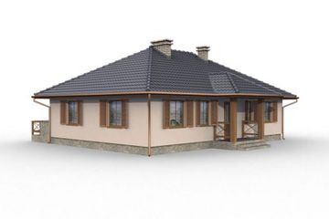  Projekt domu Eldorado (SLN1002) - projekt domu parterowego - Zdjęcie 4