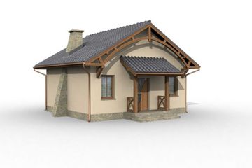  Projekt domu letniskowego La Lora dom letniskowy (SLN1050) - projekt domu letniskowego parterowego - Zdjęcie 4