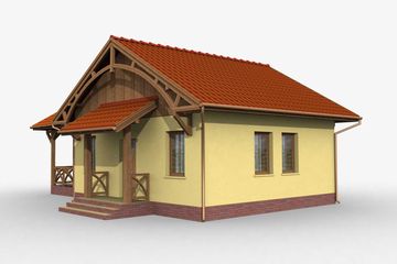  Projekt domu letniskowego La Lora 2 dom letniskowy (SLN1051) - projekt domu letniskowego parterowego - Zdjęcie 4