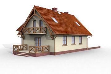  Projekt domu Palermo (SLN1061) - projekt domu parterowego z poddaszem - Zdjęcie 3