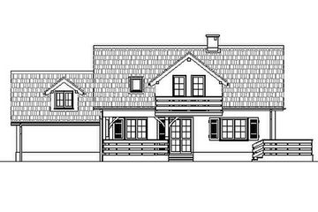  Projekt domu przy Herbacianej (KRK1205) - projekt domu parterowego z poddaszem - Zdjęcie 2