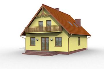  Projekt domu Acapulco (SLN1033) - projekt domu parterowego z poddaszem - Zdjęcie 3