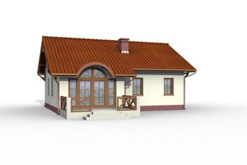  Projekt domu Bilbao (SLN1040) - projekt domu parterowego - Zdjęcie 3